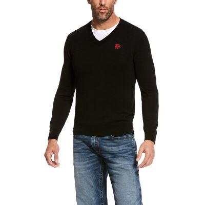 Ariat Crew Neck - Trui Zwart Heren - 11728-711